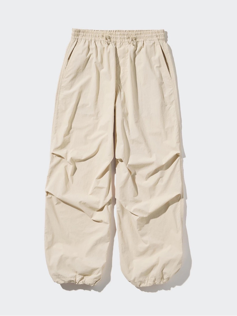 Women’s Uniqlo Natural Cream Parachute Pants (100% Nylon)